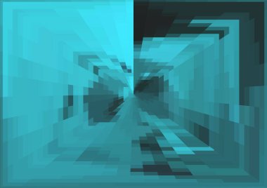 Piksel ve projeksiyon efektli soyut modern arkaplan