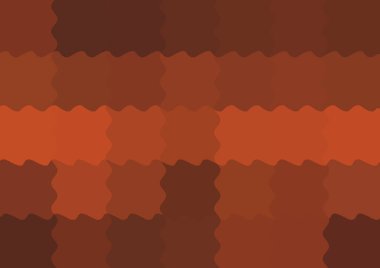 Büyük kırmızı renk kare pikselleri dalgalarla dalgalanan soyut dekoratif arkaplan