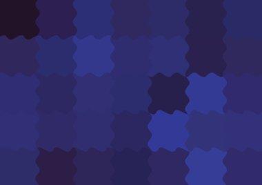 Dalgalarla dalgalanan büyük renk kare pikselleri ile soyut dekoratif arkaplan