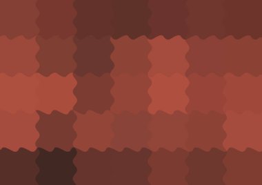 Dalgalarla dalgalanan büyük renk kare pikselleri ile soyut dekoratif arkaplan