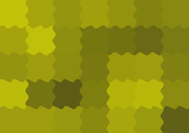 Dalgalarla dalgalanan büyük renk kare pikselleri ile soyut dekoratif arkaplan