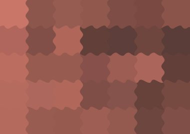 Dalgalarla dalgalanan büyük renk kare pikselleri ile soyut dekoratif arkaplan