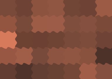 Dalgalarla dalgalanan büyük renk kare pikselleri ile soyut dekoratif arkaplan