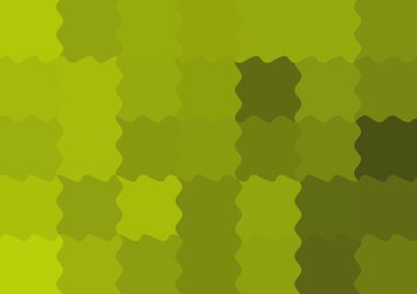 Dalgalarla dalgalanan büyük renk kare pikselleri ile soyut dekoratif arkaplan