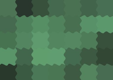 Dalgalarla dalgalanan büyük renk kare pikselleri ile soyut dekoratif arkaplan