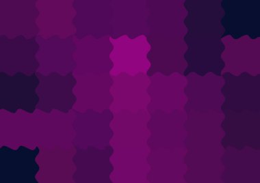 Dalgalarla dalgalanan büyük renk kare pikselleri ile soyut dekoratif arkaplan