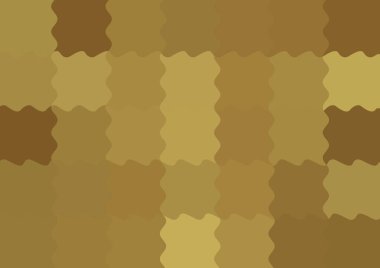 Dalgalarla dalgalanan büyük renk kare pikselleri ile soyut dekoratif arkaplan