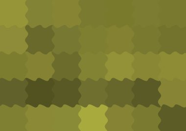 Dalgalarla dalgalanan büyük renk kare pikselleri ile soyut dekoratif arkaplan