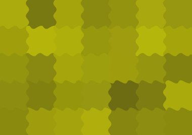 Dalgalarla dalgalanan büyük renk kare pikselleri ile soyut dekoratif arkaplan