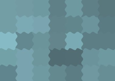 Dalgalarla dalgalanan büyük renk kare pikselleri ile soyut dekoratif arkaplan