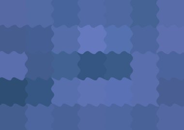 Dalgalarla dalgalanan büyük renk kare pikselleri ile soyut dekoratif arkaplan