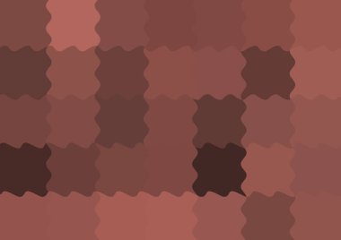 Dalgalarla dalgalanan büyük renk kare pikselleri ile soyut dekoratif arkaplan