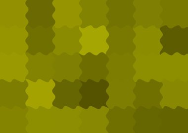 Dalgalarla dalgalanan büyük renk kare pikselleri ile soyut dekoratif arkaplan