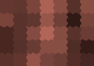 Dalgalarla dalgalanan büyük renk kare pikselleri ile soyut dekoratif arkaplan