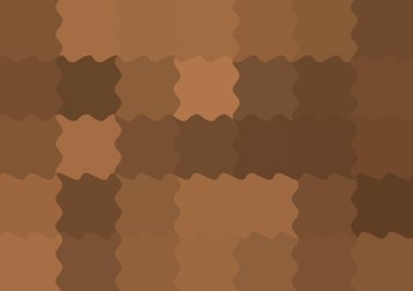 Dalgalarla dalgalanan büyük renk kare pikselleri ile soyut dekoratif arkaplan