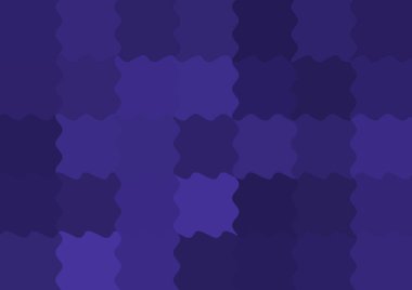 Dalgalarla dalgalanan büyük renk kare pikselleri ile soyut dekoratif arkaplan