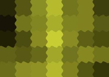 Dalgalarla dalgalanan büyük renk kare pikselleri ile soyut dekoratif arkaplan