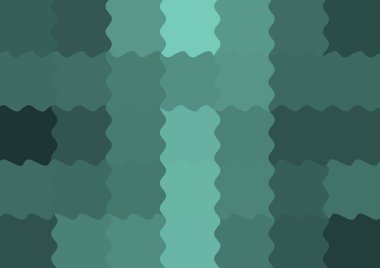 Dalgalarla dalgalanan büyük renk kare pikselleri ile soyut dekoratif arkaplan