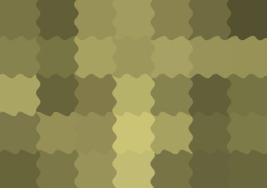 Dalgalarla dalgalanan büyük renk kare pikselleri ile soyut dekoratif arkaplan