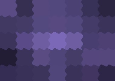 Dalgalarla dalgalanan büyük renk kare pikselleri ile soyut dekoratif arkaplan