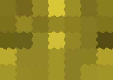 Dalgalarla dalgalanan büyük renk kare pikselleri ile soyut dekoratif arkaplan