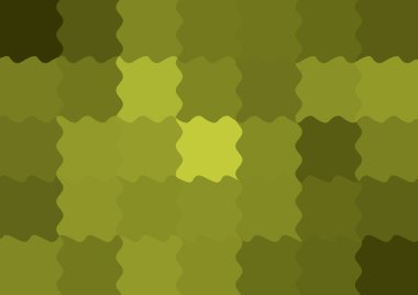 Dalgalarla dalgalanan büyük renk kare pikselleri ile soyut dekoratif arkaplan