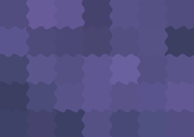 Dalgalarla dalgalanan büyük renk kare pikselleri ile soyut dekoratif arkaplan