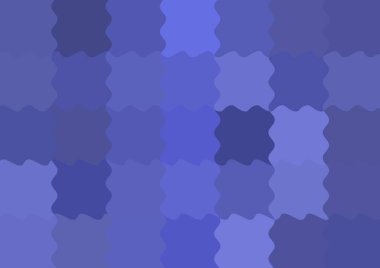 Dalgalarla dalgalanan büyük renk kare pikselleri ile soyut dekoratif arkaplan