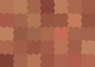 Dalgalarla dalgalanan büyük renk kare pikselleri ile soyut dekoratif arkaplan