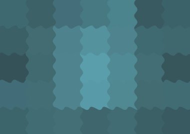 Dalgalarla dalgalanan büyük renk kare pikselleri ile soyut dekoratif arkaplan