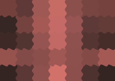 Dalgalarla dalgalanan büyük renk kare pikselleri ile soyut dekoratif arkaplan