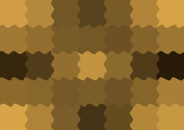 Dalgalarla dalgalanan büyük renk kare pikselleri ile soyut dekoratif arkaplan