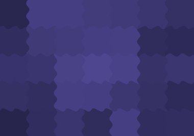 Dalgalarla dalgalanan büyük renk kare pikselleri ile soyut dekoratif arkaplan