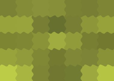 Dalgalarla dalgalanan büyük renk kare pikselleri ile soyut dekoratif arkaplan