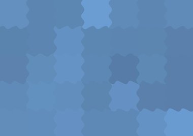 Büyük mavi renk kare pikselleri dalgalarla dalgalanan soyut dekoratif arkaplan