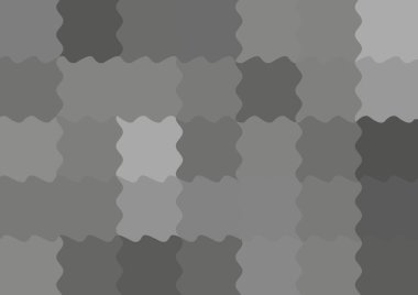 Dalgalarla dalgalanan büyük gri kare pikselleri olan soyut dekoratif arkaplan