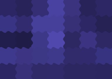 Dalgalarla dalgalanan büyük renk kare pikselleri ile soyut dekoratif arkaplan