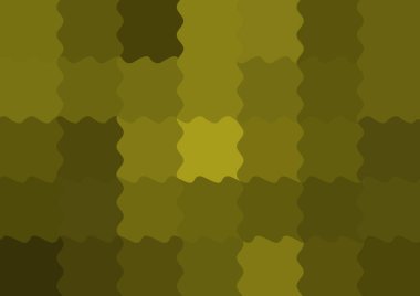 Dalgalarla dalgalanan büyük renk kare pikselleri ile soyut dekoratif arkaplan