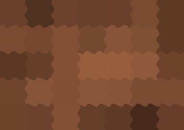 Dalgalarla dalgalanan büyük renk kare pikselleri ile soyut dekoratif arkaplan