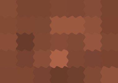 Dalgalarla dalgalanan büyük renk kare pikselleri ile soyut dekoratif arkaplan