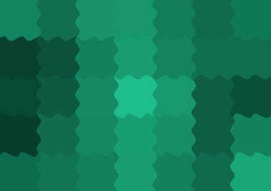 Dalgalarla dalgalanan büyük renk kare pikselleri ile soyut dekoratif arkaplan