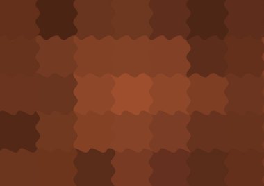 Dalgalarla dalgalanan büyük renk kare pikselleri ile soyut dekoratif arkaplan