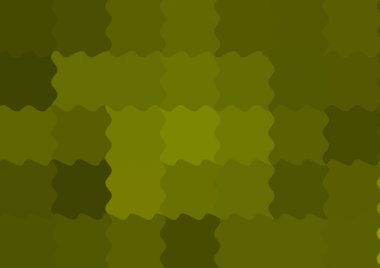 Dalgalarla dalgalanan büyük renk kare pikselleri ile soyut dekoratif arkaplan