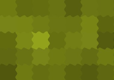 Dalgalarla dalgalanan büyük renk kare pikselleri ile soyut dekoratif arkaplan