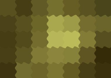 Dalgalarla dalgalanan büyük renk kare pikselleri ile soyut dekoratif arkaplan