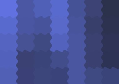 Büyük mavi renk kare pikselleri dalgalarla dalgalanan soyut dekoratif arkaplan