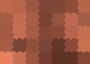 Dalgalarla dalgalanan büyük renk kare pikselleri ile soyut dekoratif arkaplan