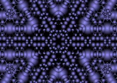 Dijital illüstrasyon, geometrik soyut renkli kaleydoskop simetrik desen ve gradyan etkisi. Klasik güzel dekoratif arkaplan