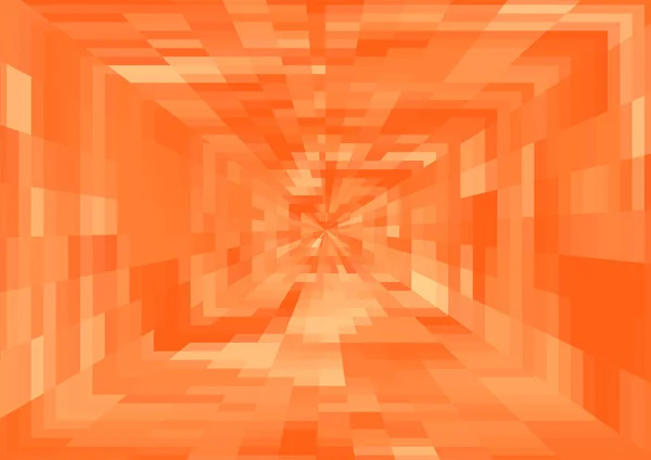 Abstraktní Moderní Oranžové Pozadí Pixely Promítacím Efektem — Stock fotografie