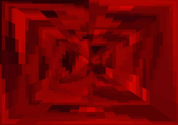 Fondo Rojo Moderno Abstracto Con Píxeles Efecto Proyección — Foto de Stock
